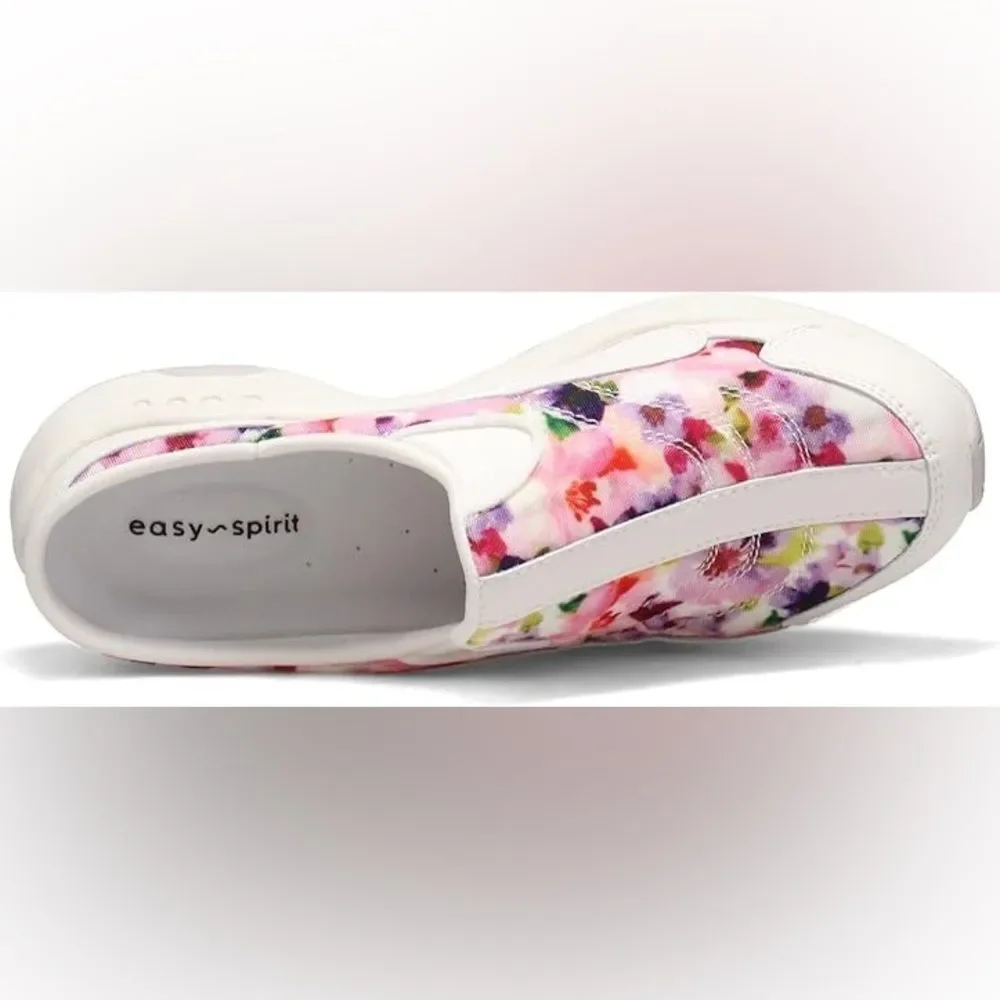 Easy Spirit Floral White Mules - Picture 2 of 6